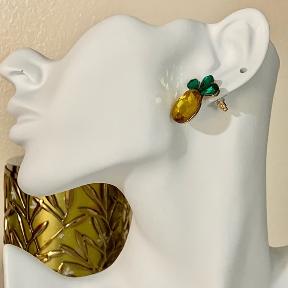 Pineapple earrings - Picture 2 of 4